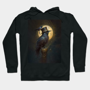 Black Raven Crow Bird Hoodie